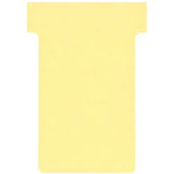 NOBO Etui de 100 fiches T en carton, 170 g/m2, indice 2, jaune