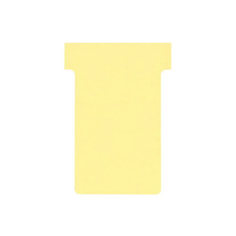 NOBO Etui de 100 fiches T en carton, 170 g/m2, indice 2, jaune