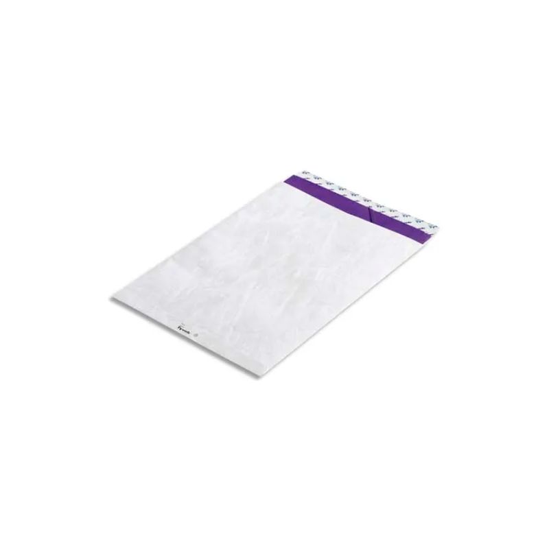 TYVEK Boîte de 100 pochettes blanches en papier - Format : 16,2 x 22,9 cm