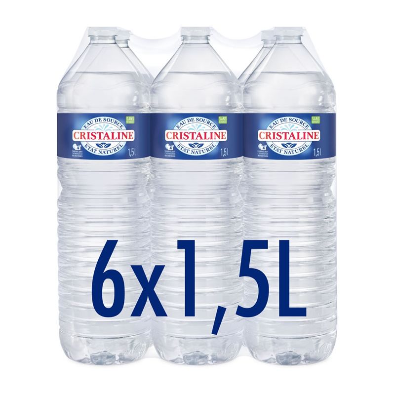 CRISTALINE : Eau de source (1,5L)