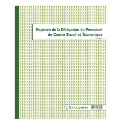 EXACOMPTA Registre des délégués du personnel CSE format 24x32cm, 30 pages