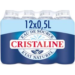 Cristaline : eau de source (50cl)