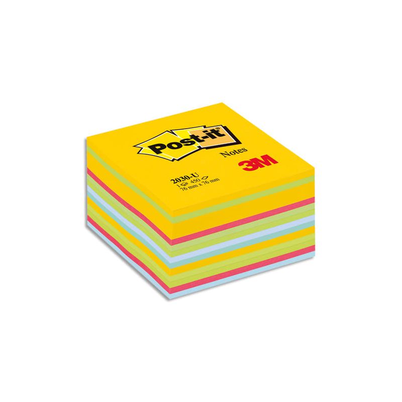 POST-IT Cubes POST-IT® Light Energie (Ultra jaune Déco) 450 feuilles 76 x 76 mm