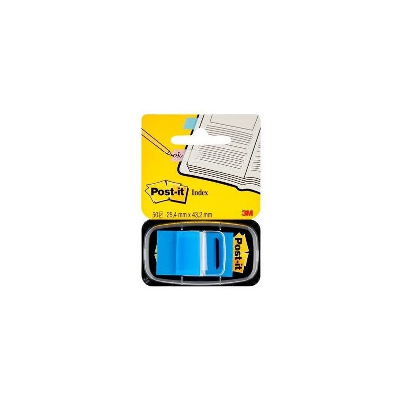 POST-IT Set de 50 marque-pages souples, coloris Bleu