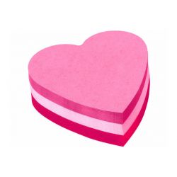 POST-IT Bloc repositionnable 225 feuilles forme coeur