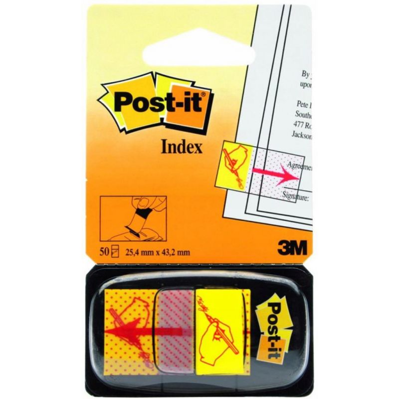 POST-IT Carte de 50 marque pages signez ici