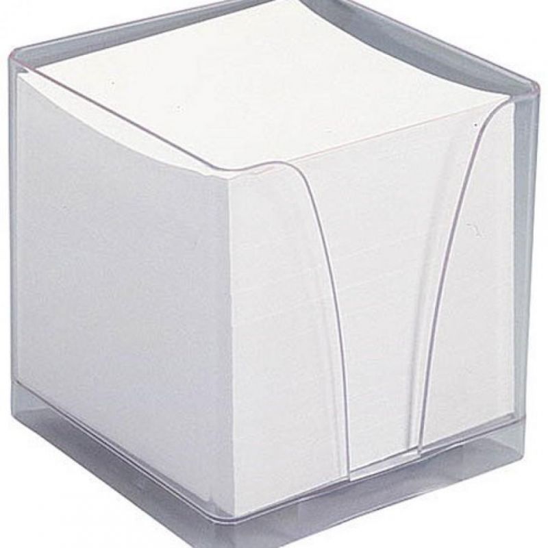 QUO VADIS Bloc cube Blanc 9x9x8cm 610 feuilles encollées 80g PEFC