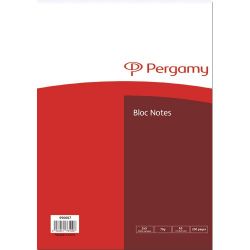 PERGAMY Bloc de bureau 14,8 x 21 cm A5. 200 pages détachables 70g quadrillées 5x5