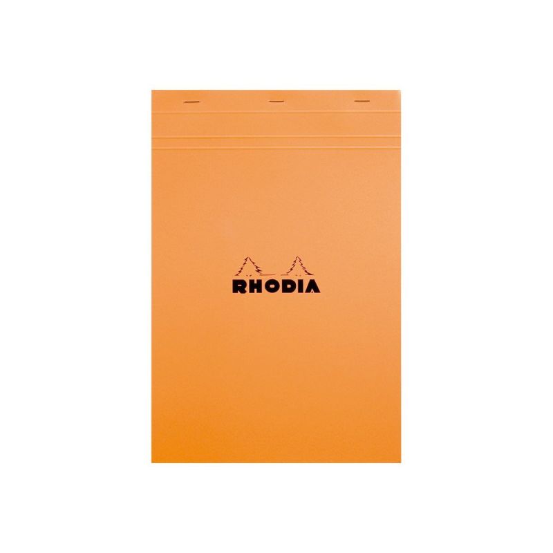 RHODIA Bloc de direction couverture Orange 80 feuilles (160 pages) format A4 réglure 5x5