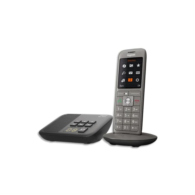 GIGASET Téléphone CL660 avec répondeur SOLO Gris S30852-H2824-N101