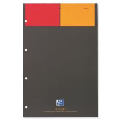 OXFORD Bloc de bureau NOTEPAD agrafé 160 pages perforées 80g 5x5 format A4+