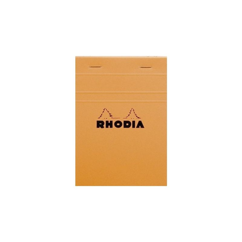 RHODIA BLoc de direction couverture Orange 80 feuilles (160 pages) format 8.5x12cm réglure 5x5