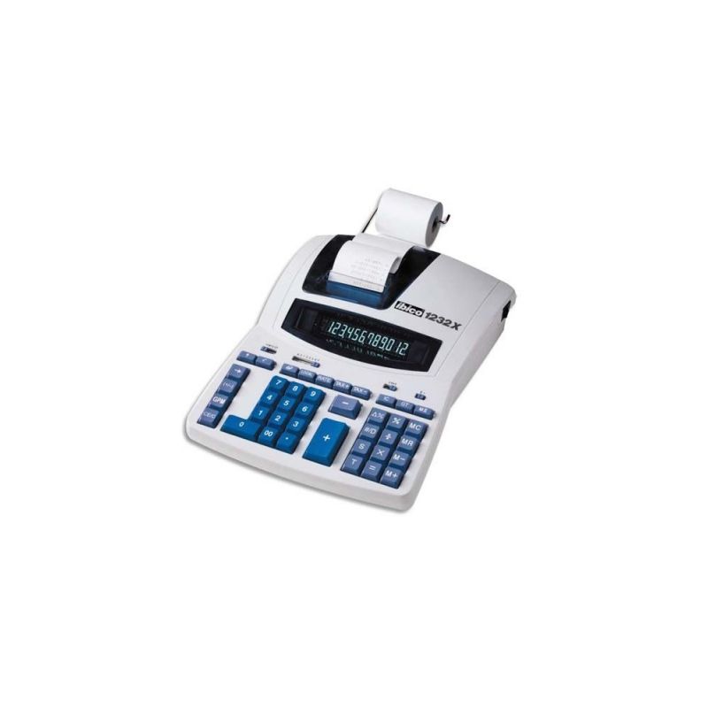 IBICO Calculatrice imprimante de bureau professionnelle 12 chiffres 1232X