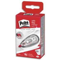 PRITT Roller de correction rechargeable FLEX ROLLER avec recharge 6mm x 12m