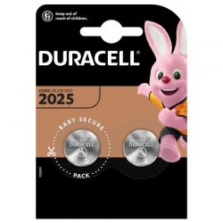 DURACELL Piles boutons lithium spéciales 2025 3V, lot de 2 (DL2025/CR2025)