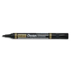 PENTEL Marqueur permanent N850 Pointe ogive, encre indélébile à base alcool. Noir