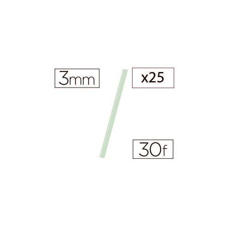 EXACOMPTA Boîte de 25 baguettes à relier manuelle SERODO 3mm incolore