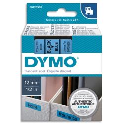 DYM RUBN DYMO D1 12MMX7M N/BLEU 45016
