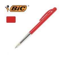 BIC Stylo à bille pointe moyenne rétractable encre Rouge