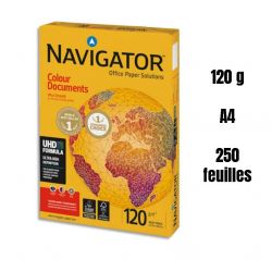 SOPORCEL Ramette 250 feuilles papier extra blanc Navigator Colour Document A4 120G CIE 169