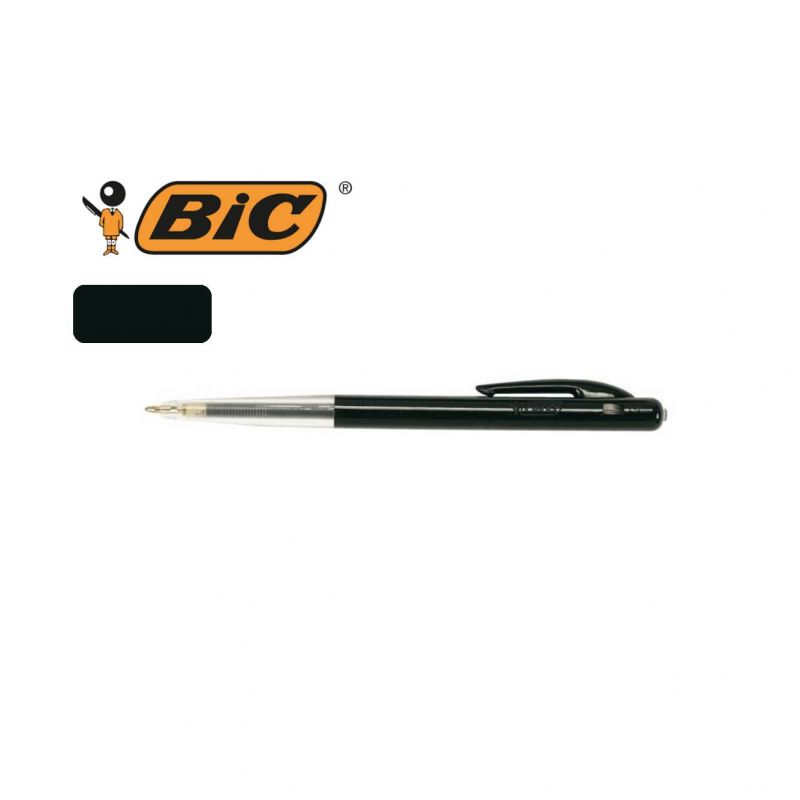 BIC Stylo à bille pointe moyenne rétractable encre Noire