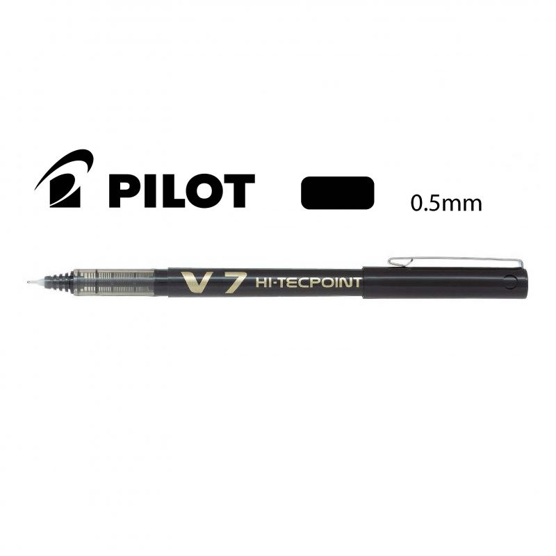 PILOT V7 Stylo Roller pointe tubulaire Encre liquide Noire