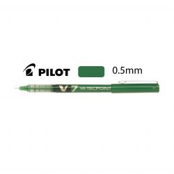 PILOT V7 Stylo Roller pointe tubulaire Encre liquide Verte