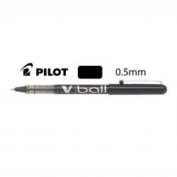 PILOT V-BALL Stylo Roller pointe métal 0,5 mm Encre liquide Noire
