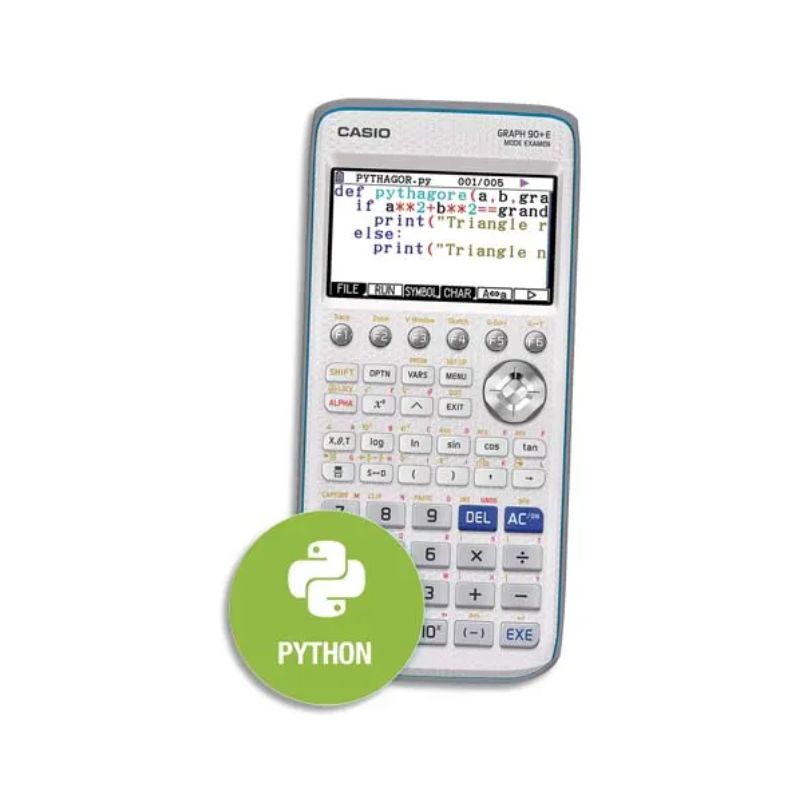 CASIO Calculatrice graphique GRAPH90+E Mode Examen (remplace la Graph75+E)