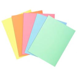 EXACOMPTA Paquet de 250 sous-chemises SUPER en carte 60g coloris assortis pastels