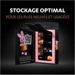  DURACELL Piles alcalines AA Optimum, 1,5 V LR06 MX1500, lot de 8 piles