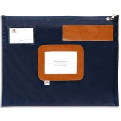 ALBA Pochette navette Bleue en PVC dimensions : 42x32cm