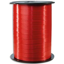 CLAIREFONTAINE Bobine bolduc de comptoir 500mx7mm lisse coloris Rouge