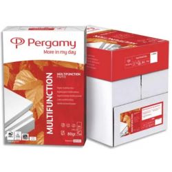 PERGAMY Ramette 500 feuilles papier très Blanc Multifonction A4 80g CIE 161