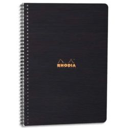 RHODIA Cahier MEETINGBOOK spirale couverture Noire