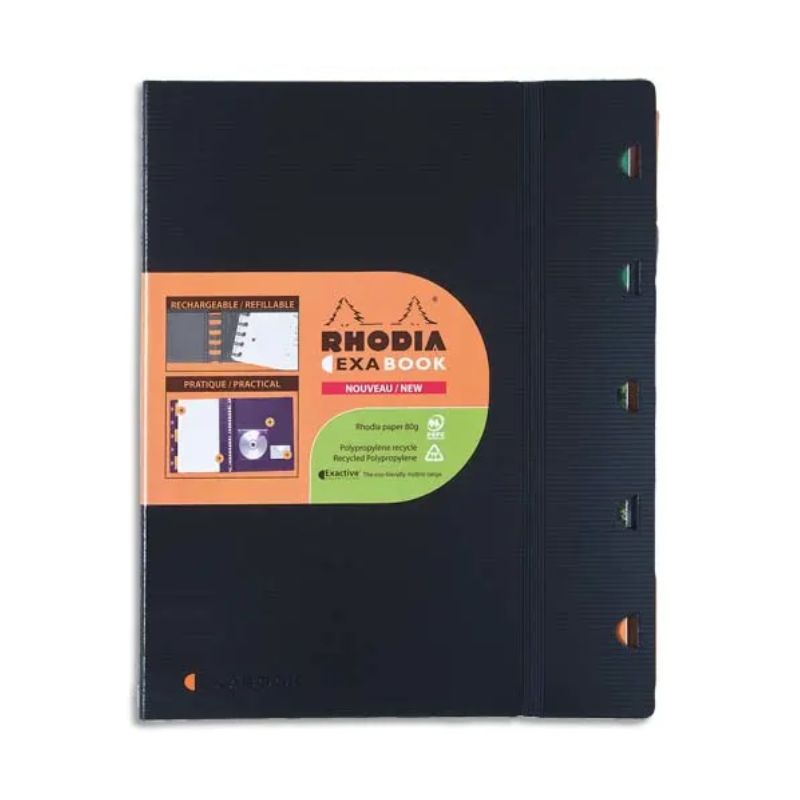 RHODIA Cahier rechargeable EXABOOK spirale 160 pages22,5x29,7cm