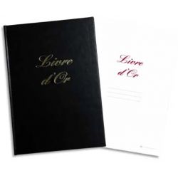 ELVE Livre d'Or format 21x29,7cm Noir 148 pages