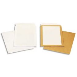 GPV Boîte de 100 pochettes kraft dos carton 24 120g auto-adhesives 4458