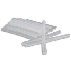O COLOR Sachet de 25 bâtons de colle forte transparente pour pistolet, diamètre 7 mm, longueur 10 cm