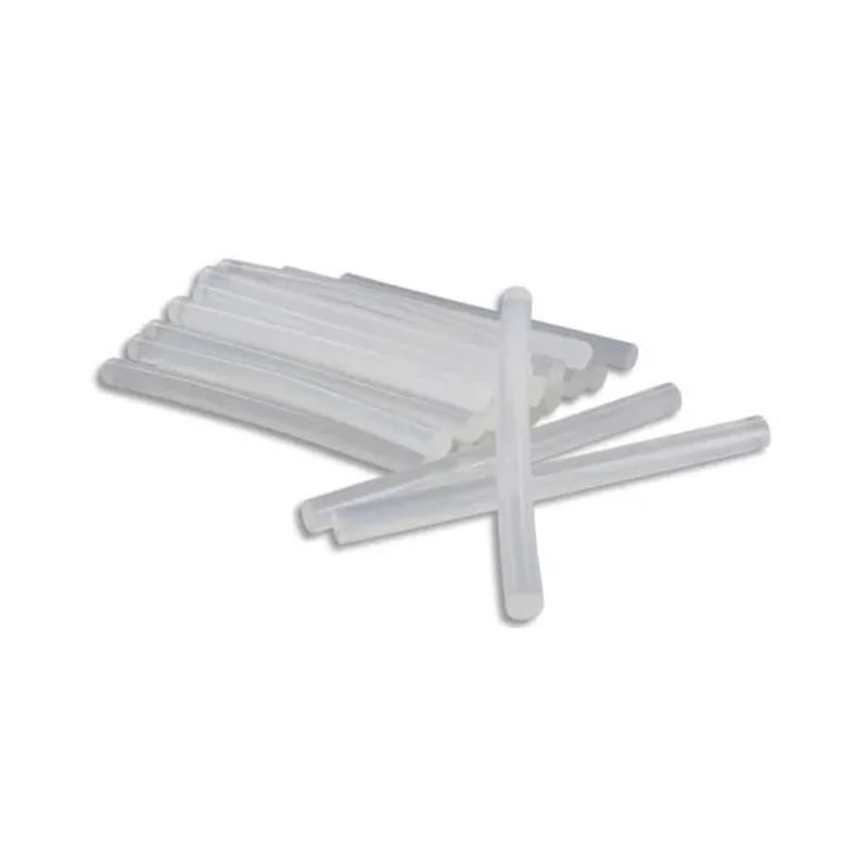 O COLOR Sachet de 25 bâtons de colle forte transparente pour pistolet, diamètre 7 mm, longueur 10 cm