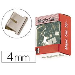 Clip pince relieur jpc 4mm boîte 50 unités.