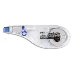 TOMBOW Roller de correction latéral MONO YSE6 ergonomique 6mm x 12m, rapide, propre et précis