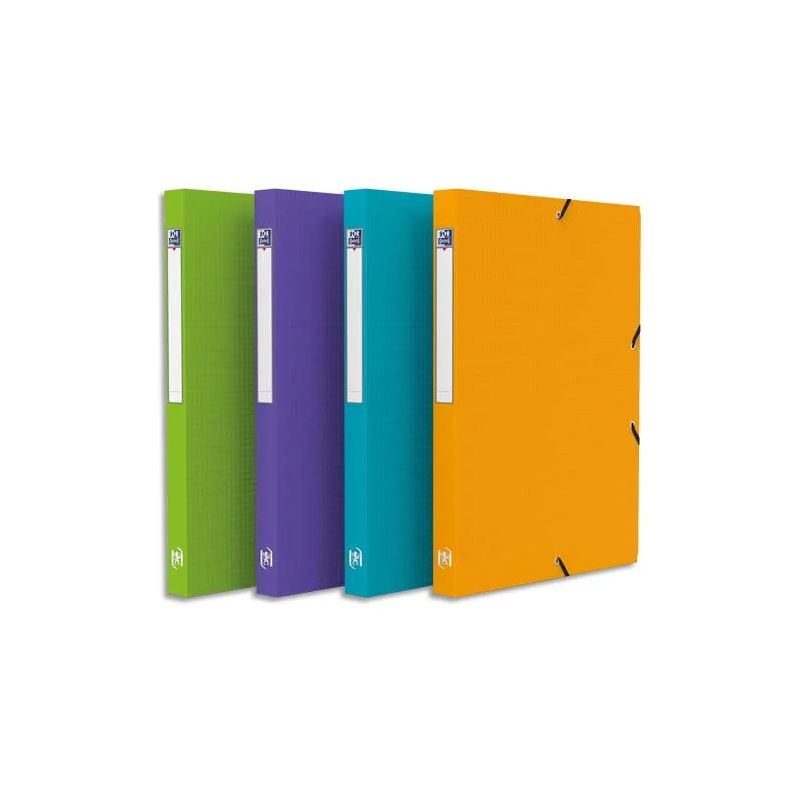 OXFORD Boîte OXFORD Memphis 24 x 32 cm dos 25 mm PP assorti style