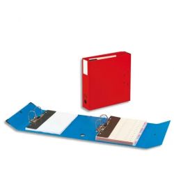 ARIANEX Classeur à deux leviers Millex en PVC intérieur et extérieur Rouge,dos de 9.5cm