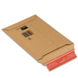 COLOMPAC Pochette d'expédition rigide en carton brun - Format A4 : 21,5 x 30 cm, hauteur 5 cm