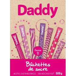 DADDY 100 Bûchettes de sucre en poudre