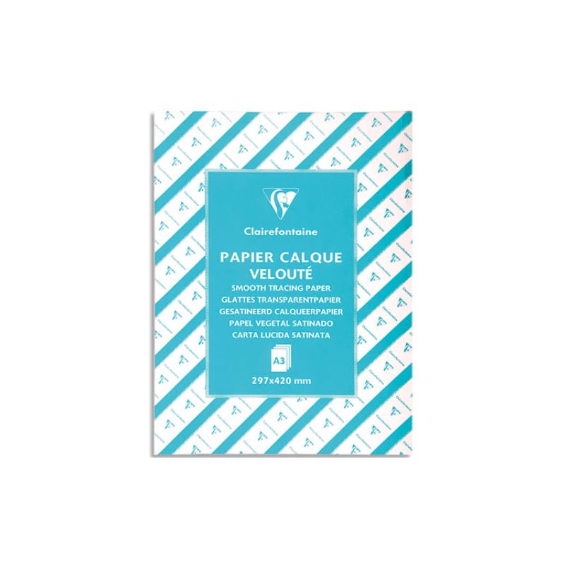 CLAIREFONTAINE Ramette de 500 feuilles de calque supérieur, format A3, 90/95g