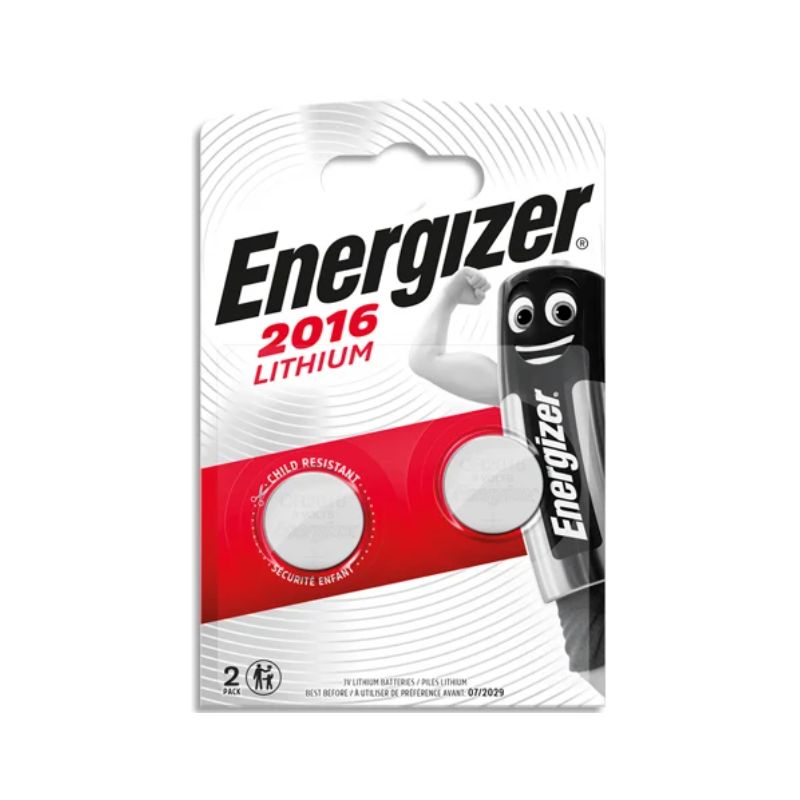 ENERGIZER Pile Lithium CR2016, pack de 2 piles