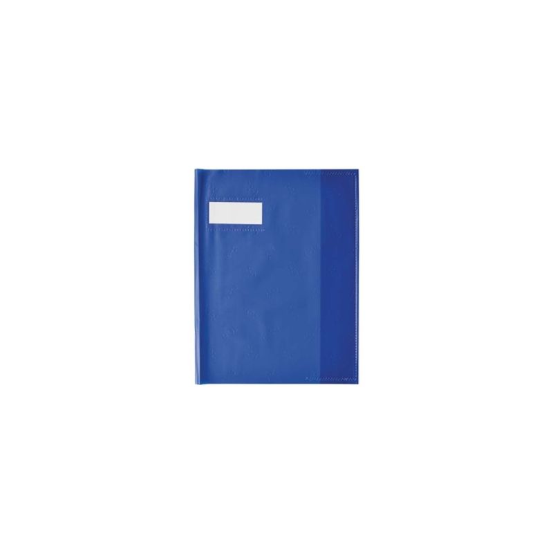 ELBA Protège-cahier Format 17x22 cm Grain STYL'SMS 12/100e coloris Bleu roi