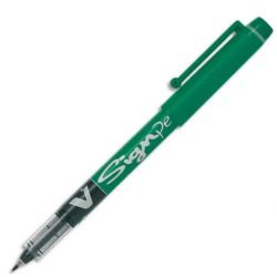 PILOT Stylo-feutre pointe en nylon largeur de trait 0,6 mm encre liquide Verte V-SIGN PEN